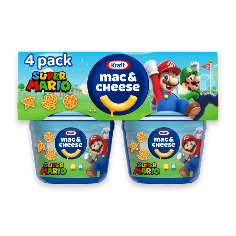 Super Mario Microwavable Mac & Cheese Cups