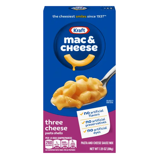 Three Cheese Pasta Shells Mac & Cheese Dinner