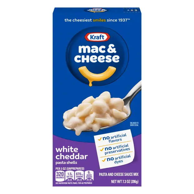 White Cheddar Pasta Shells Mac & Cheese Dinner