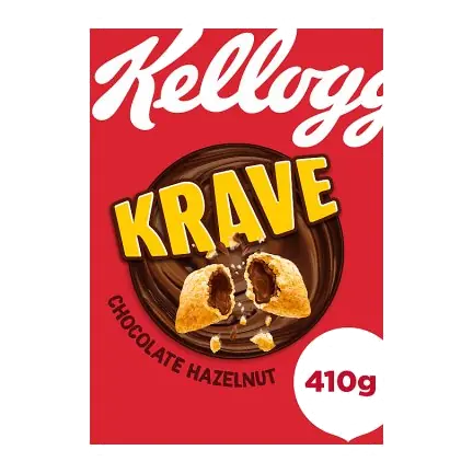 Kellogg's Krave Chocolate Hazelnut Breakfast Cereal 410g