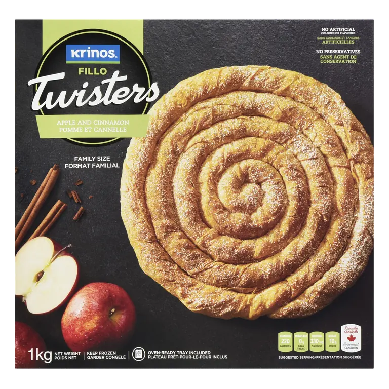 Apple Fillo Twisters 1 kg (frozen)