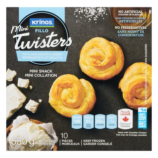 Fillo Mini Twisters Feta and Ricotta Cheese 550 g (frozen)