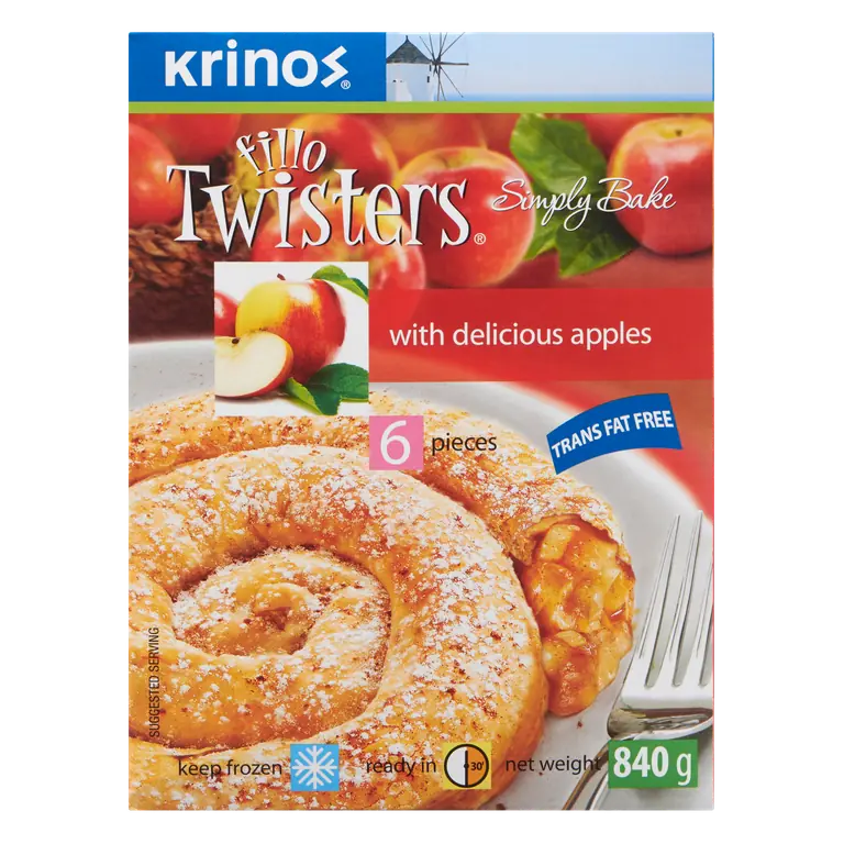 Fillo Twisters Apple 840 g (frozen)