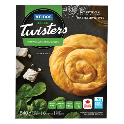 Fillo Twisters Spinach 840 g (frozen)