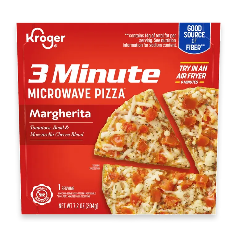3 Minute Margherita Microwave Frozen Pizza