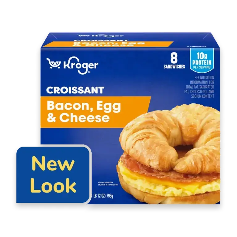 Bacon Egg and Cheese Croissant Breakfast Sandwich