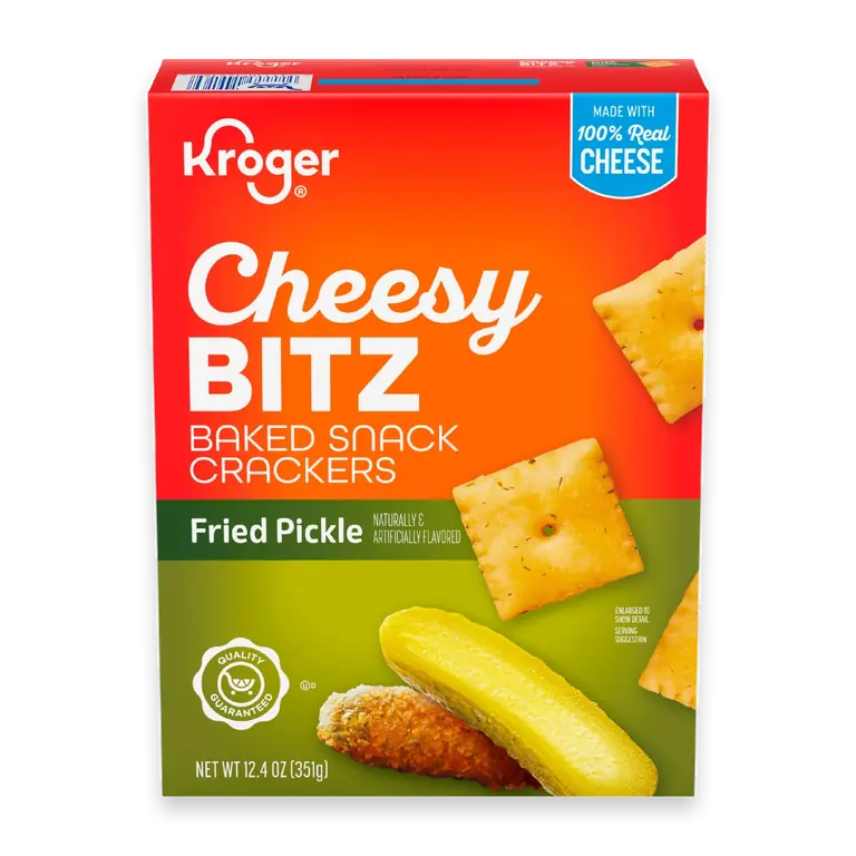 Baked Cheesy Bitz Fried Pickle Crackers