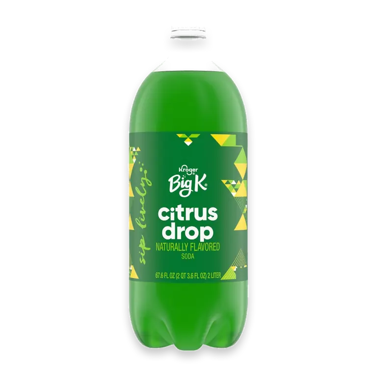 Big K Citrus Drop Soda Bottle