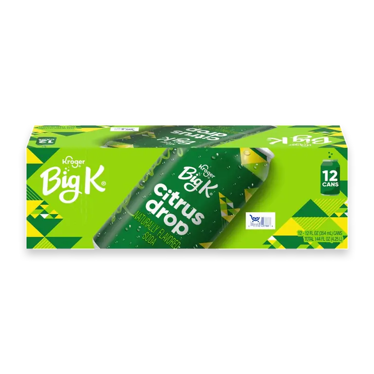 Big K Citrus Drop Soda Cans