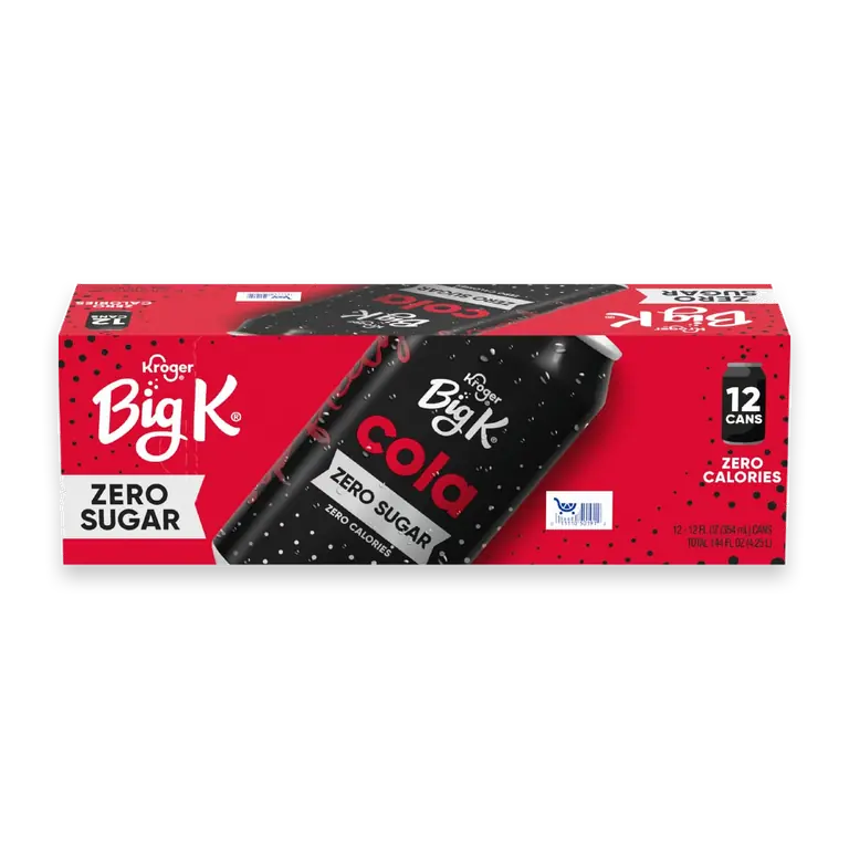 Big K Cola Zero Sugar Zero Calorie Soda Cans