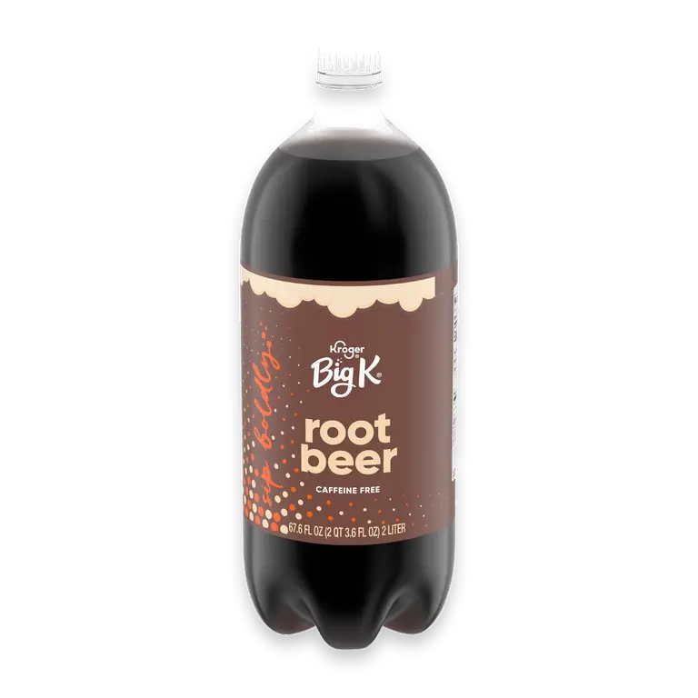 Big K Root Beer Caffeine Free Soda Bottle