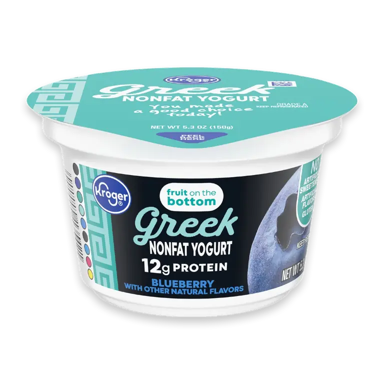 Blueberry Fruit on the Bottom Nonfat Greek Yogurt Cup