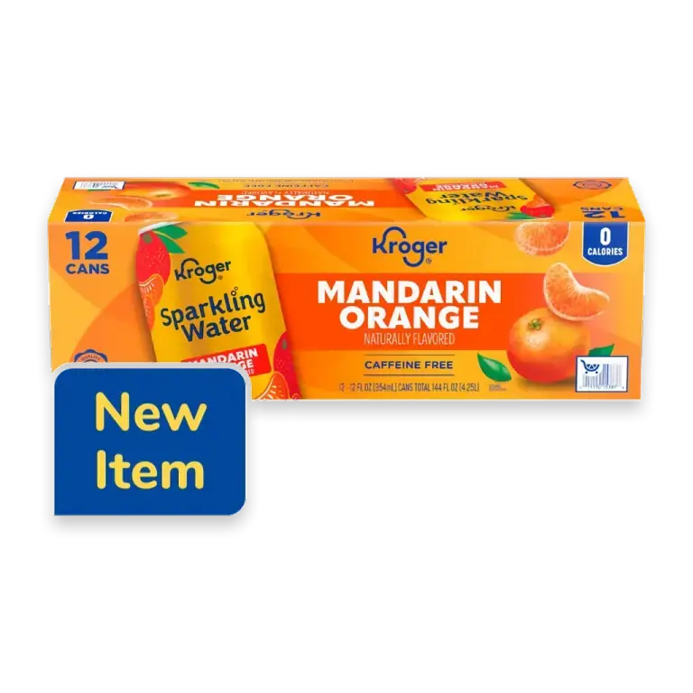 Caffeine Free Mandarin Orange Sparkling Water Cans