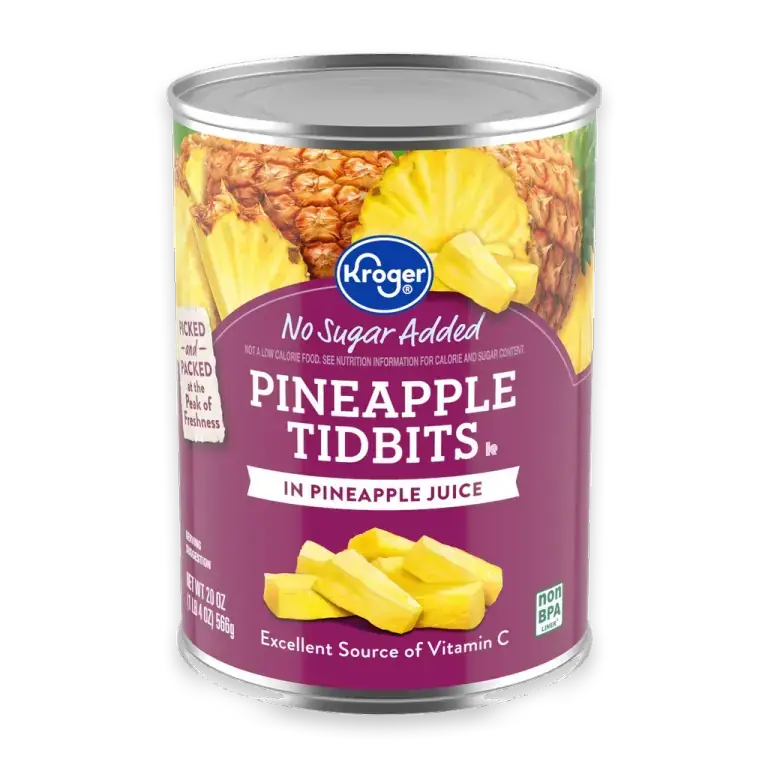 Canned Pineapple Tidbits in Pineapple Juice