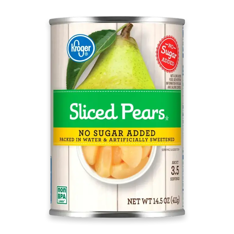 Canned Sliced Pears No Sugar Added
