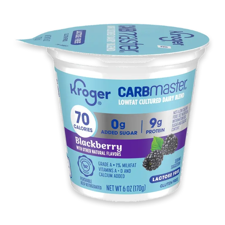 CARBmaster Blackberry Lactose Free Lowfatˆ Yogurt Cup