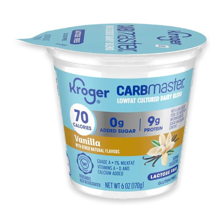 CARBmaster Vanilla Lactose Free Lowfat Yogurt Cup