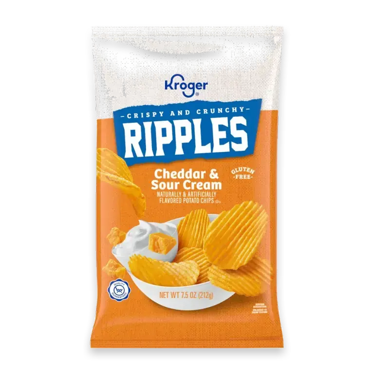 Cheddar and Sour Cream Ripples Potato Chips