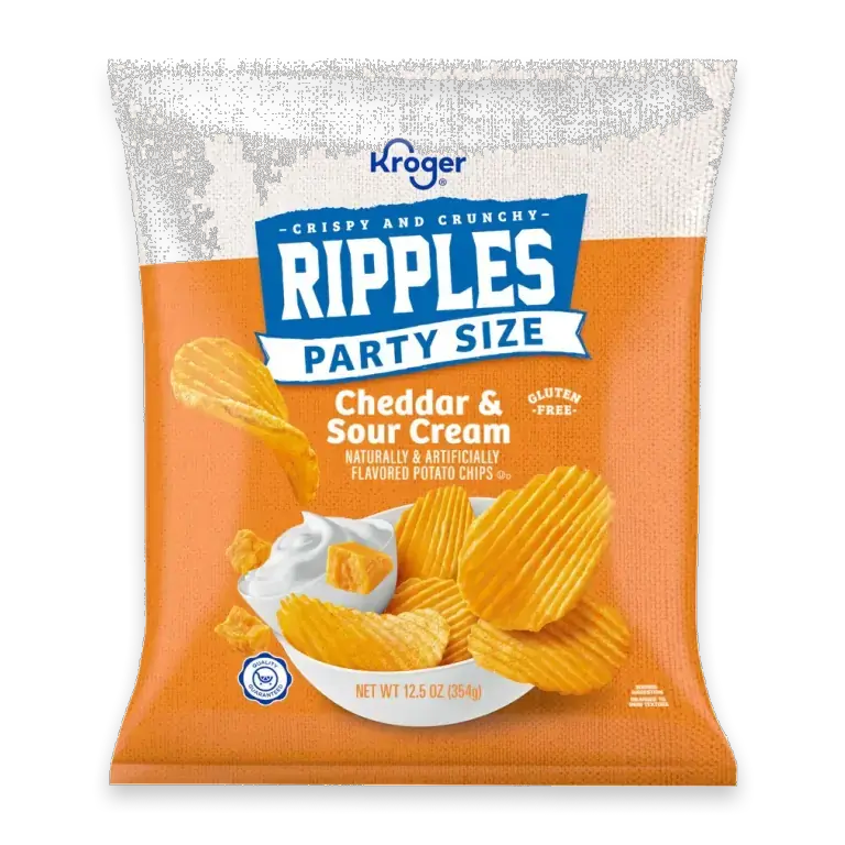 Cheddar & Sour Cream Ripples Potato Chips Family Size
