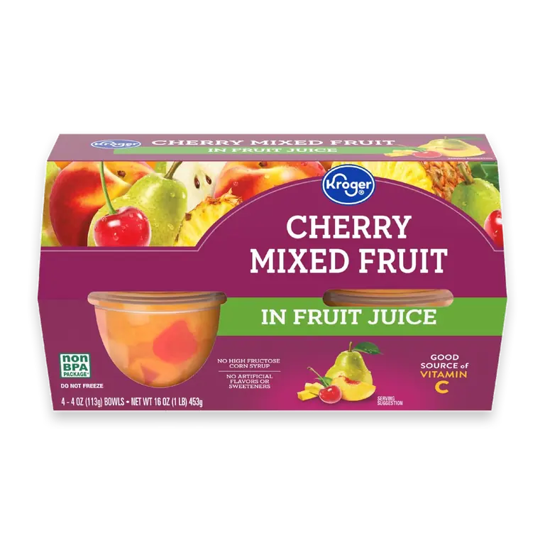 Cherry Mixed Fruit Cups in 100% Juice