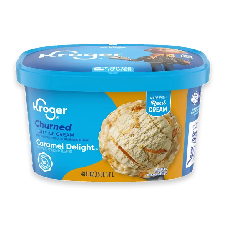 Churned Caramel Delight Light Ice Cream Tub