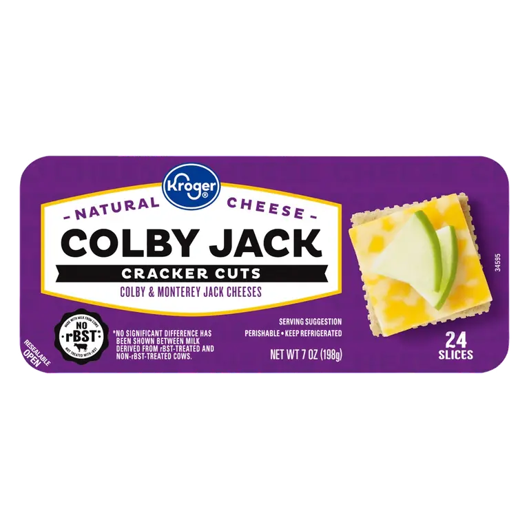 Colby Jack Cracker Cuts Sliced Cheese