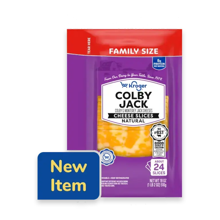 Colby Jack Natural Cheese Slices Family Size