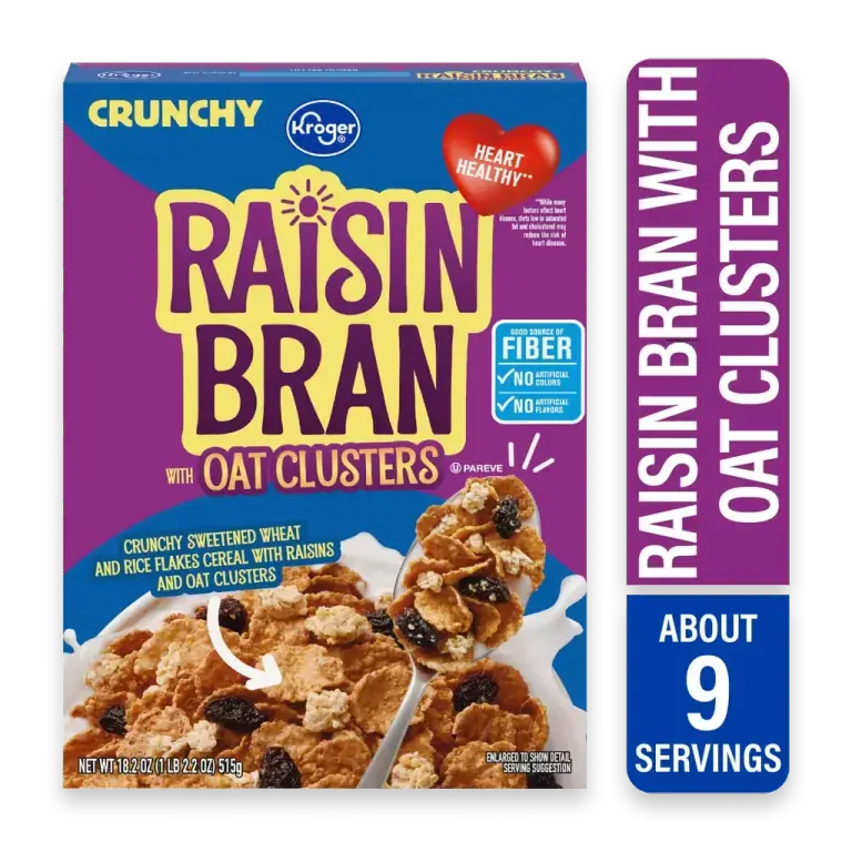 Crunchy Raisin Bran with Oat Clusters Cereal