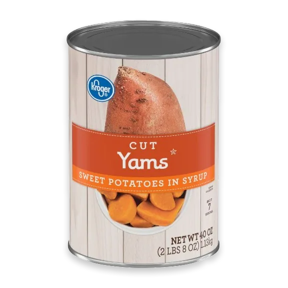 Cut Sweet Potato Yams in Syrup