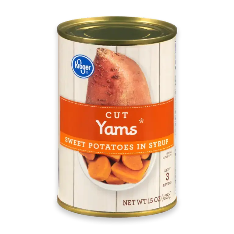 Cut Yams Sweet Potatoes in Syrup