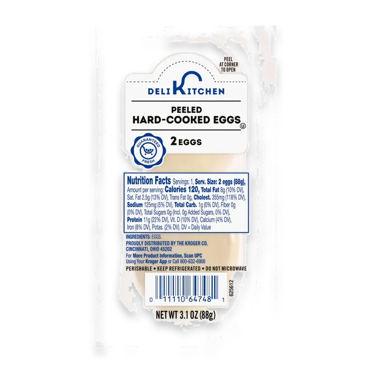 Deli Kitchen Peeled Hard-Cooked Eggs 2ct