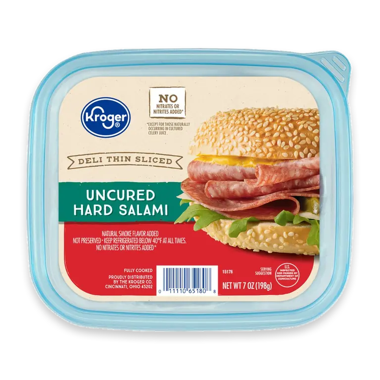 Deli Thin Sliced Uncured Hard Salami
