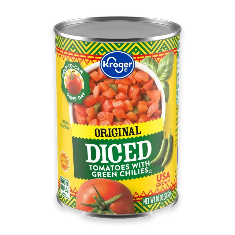 Diced Tomatoes with Green Chilies Original