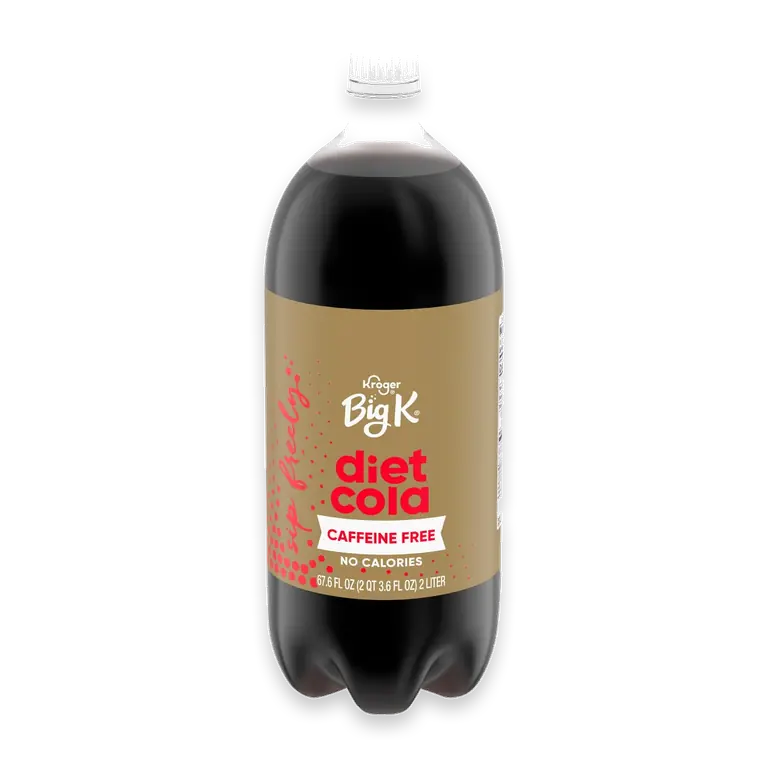 Diet Big K Cola Caffeine Free No Calorie Soda Bottle
