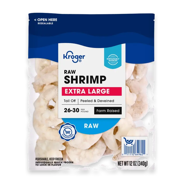Extra Large Raw Shrimp Peeled and Deveined Tall Off