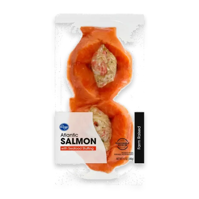 Farm Raised Seafood Stuffed Atlantic Salmon Portions