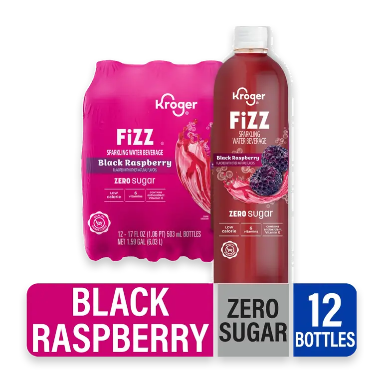 Fizz Zero Sugar Black Raspberry Sparkling Water