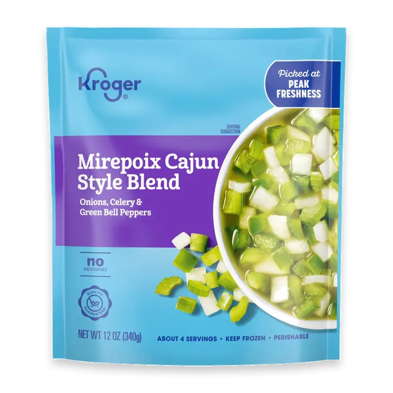 Frozen Mirepoix Cajun Style Blend Onions Celery and Green Peppers