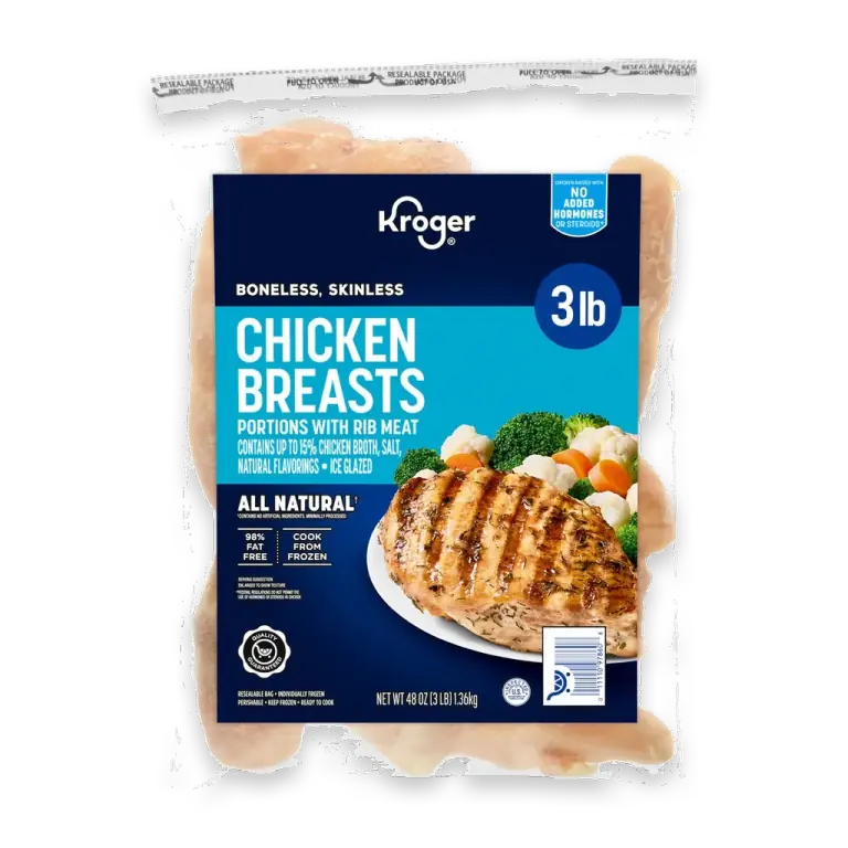 Frozen Raw Boneless Skinless Chicken Breasts