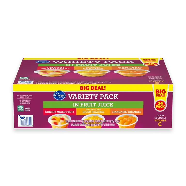 Fruit Cups Three Flavor Variety Pack BIG DEAL!