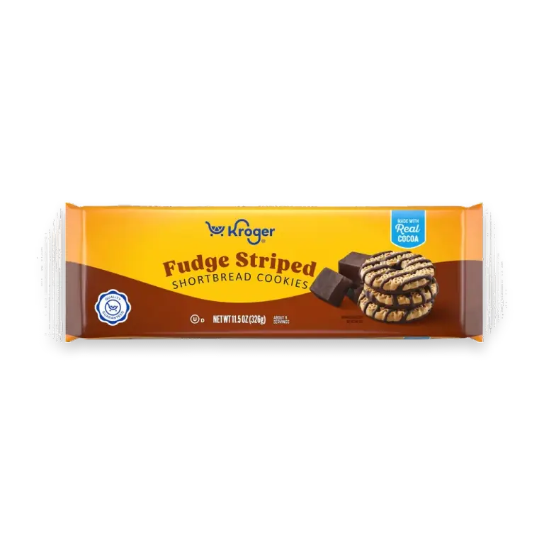 Fudge Striped Shortbread Cookies