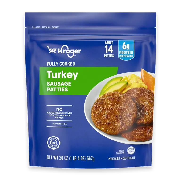 Fully Cooked Turkey Sausage Patties