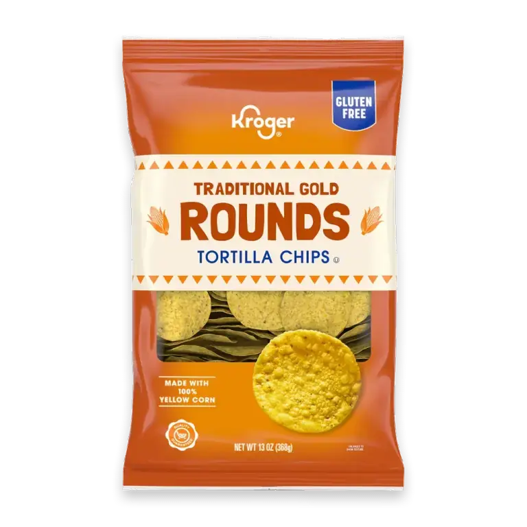 Gold Round Tortilla Chips