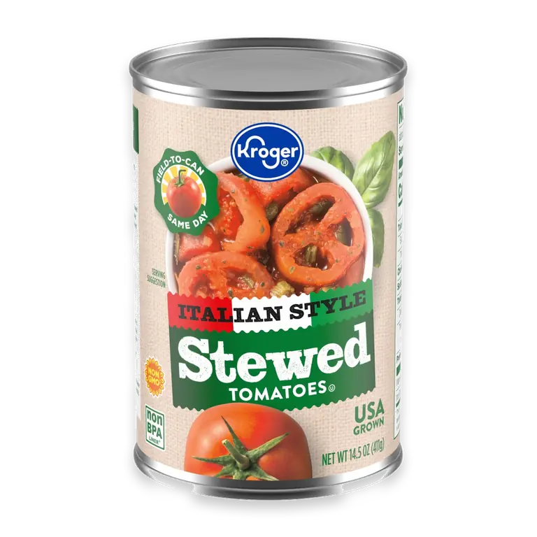 Italian Stewed Tomatoes with Basil, Garlic and Oregano
