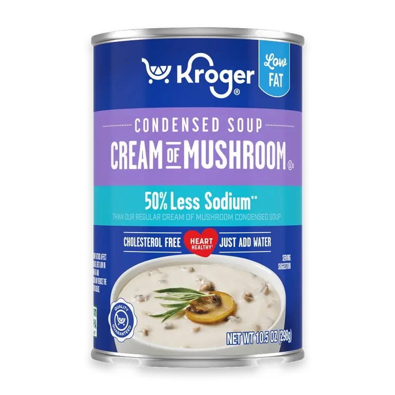 Less Sodium Condensed Cream of Mushroom Soup