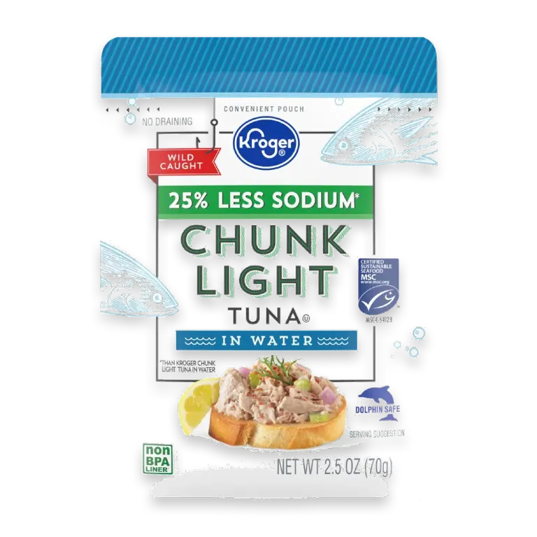 Less Sodium Wild Caught Chunk Light Tuna in Water