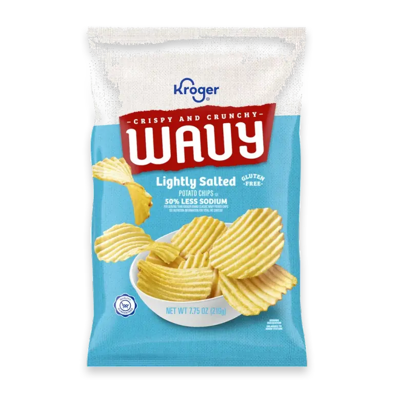 Lightly Salted Wavy Potato Chips