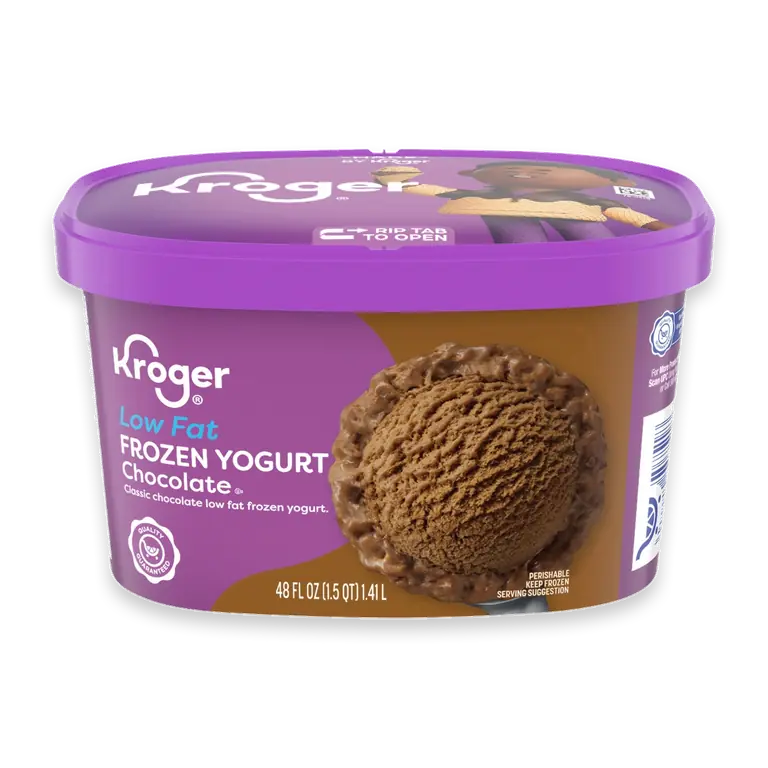 Low Fat Chocolate Frozen Yogurt Tub
