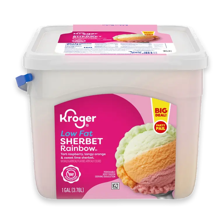 Low Fat Rainbow Sherbet Party Pail BIG DEAL!