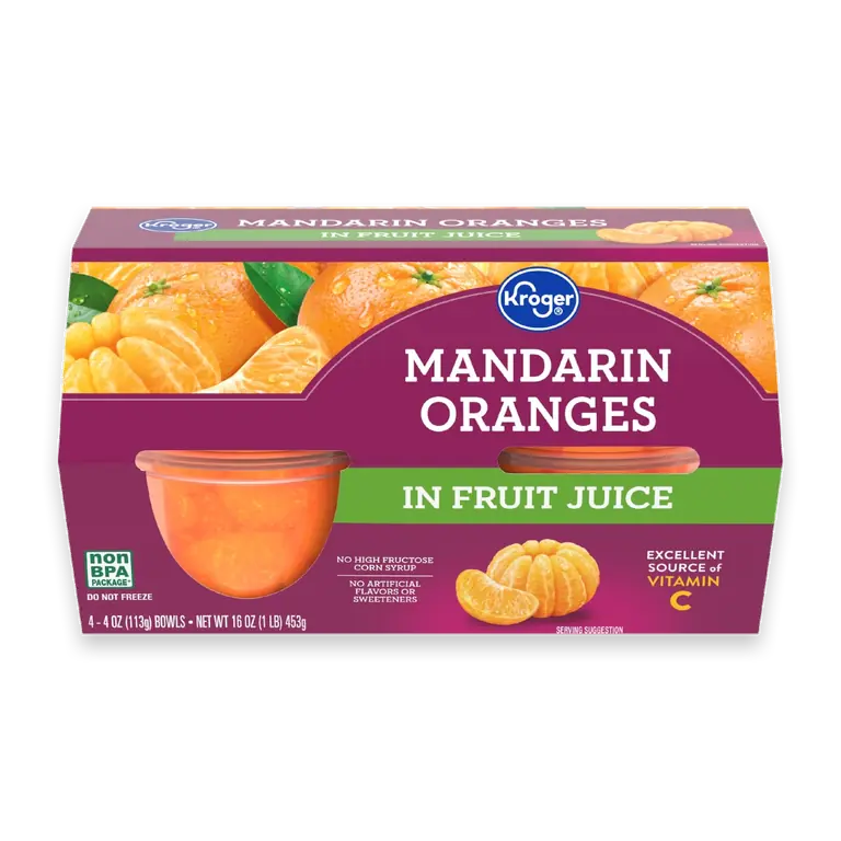 Mandarin Orange Cups in 100% Juice